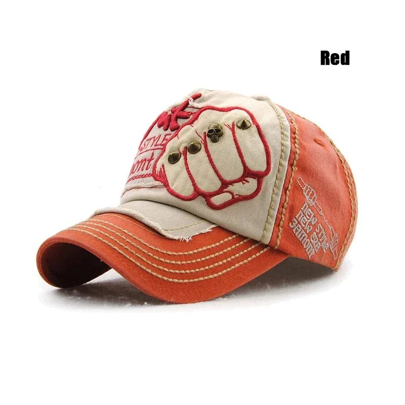 Urban Rivet Letter Duckbill Baseball Cap Adjustable Casual Streetwear Hat 8