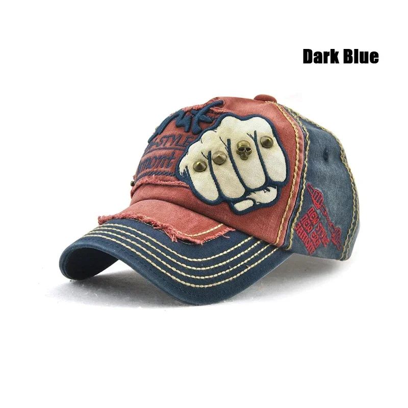 Urban Rivet Letter Duckbill Baseball Cap Adjustable Casual Streetwear Hat 10