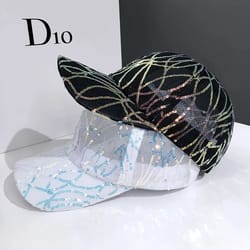 sparklemesh womens mesh baseball cap – breathable summer sun hat with spangle street style