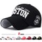 Classic 3D Embroidered Cotton Baseball Cap Adjustable Unisex Snapback Hat 0