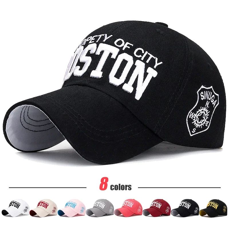 Classic 3D Embroidered Cotton Baseball Cap Adjustable Unisex Snapback Hat 0