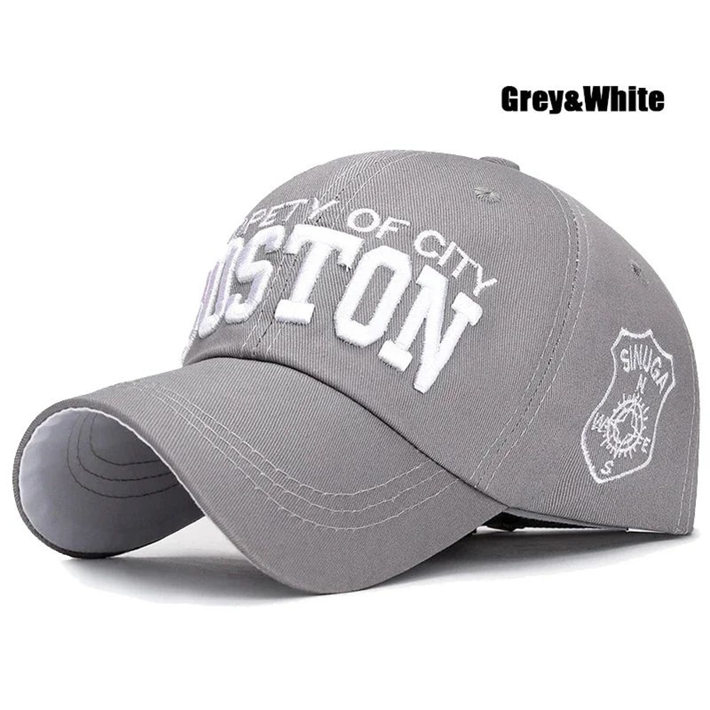 Classic 3D Embroidered Cotton Baseball Cap Adjustable Unisex Snapback Hat 8