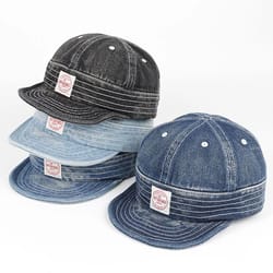 vintage short brim denim baseball cap – adjustable unisex streetwear snapback