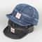 Vintage Short Brim Denim Baseball Cap Adjustable Unisex Streetwear Snapback 1