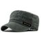 Mens Washed Cotton Military Cap Flat Top Sun Protection Cadet Hat 6