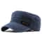 Mens Washed Cotton Military Cap Flat Top Sun Protection Cadet Hat 9