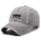 Korean Retro Washed Cotton Baseball Cap Unisex Embroidered Letter Cap Adjustable Summer Sun Hat 3