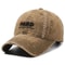Korean Retro Washed Cotton Baseball Cap Unisex Embroidered Letter Cap Adjustable Summer Sun Hat 6