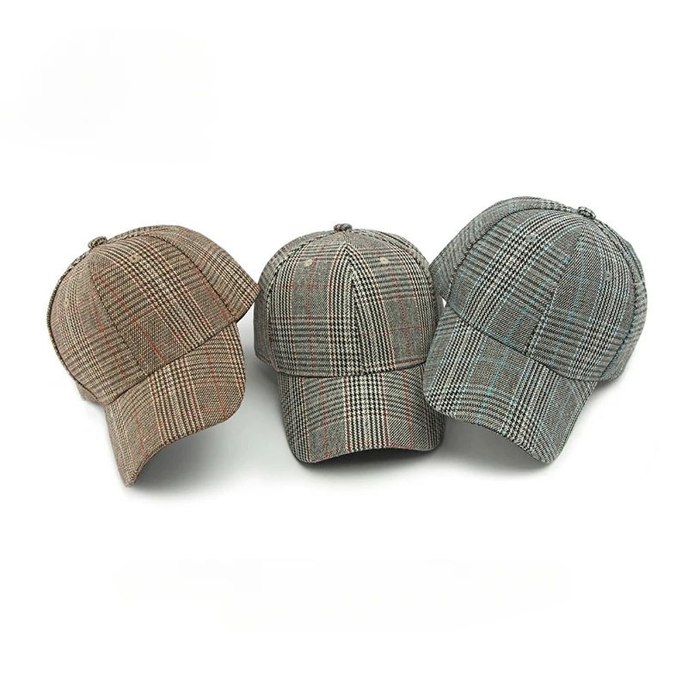 Classic Checkered Baseball Cap AllSeason Sun Visor Cap With Adjustable Fit For Men Women 1