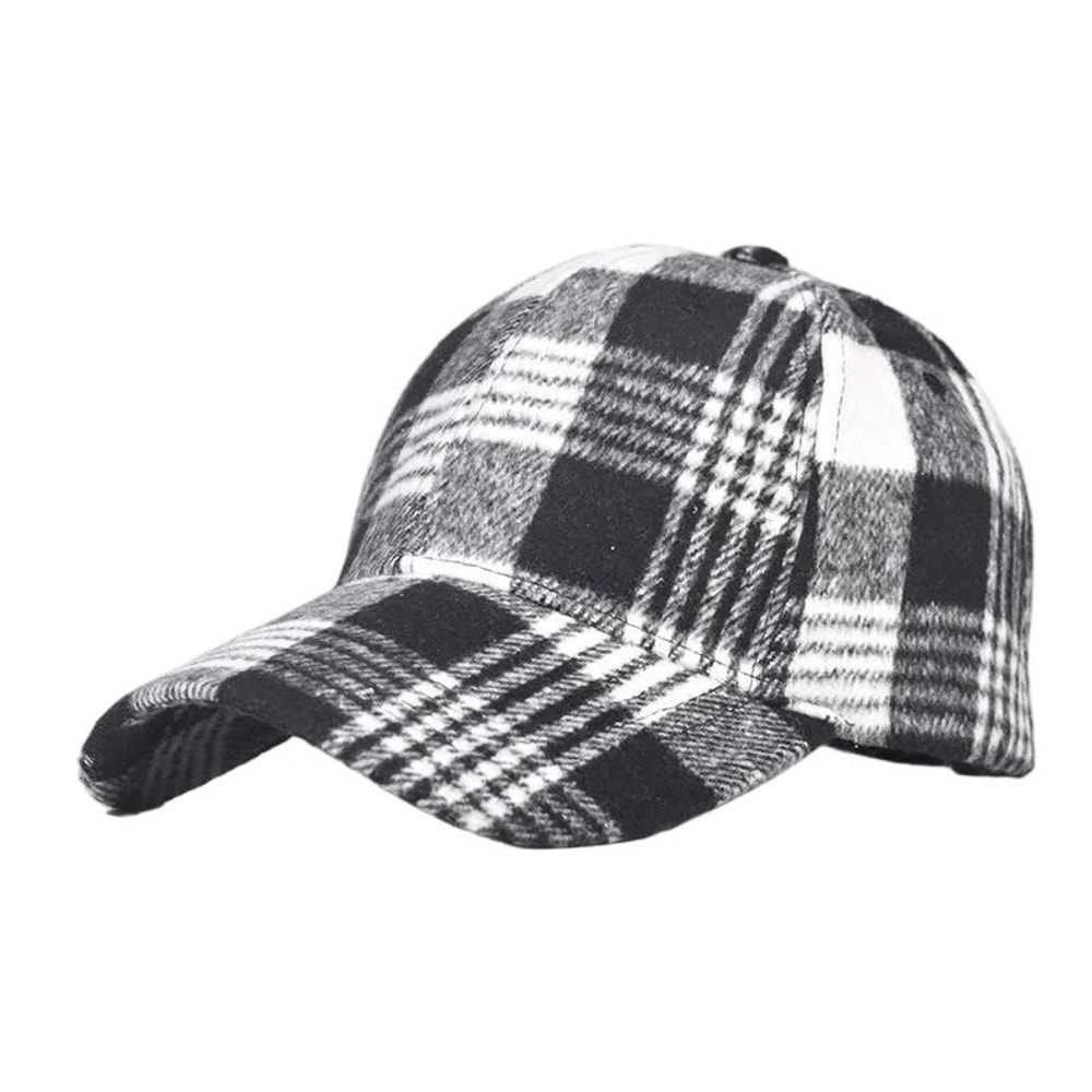 Classic Checkered Baseball Cap AllSeason Sun Visor Cap With Adjustable Fit For Men Women 15