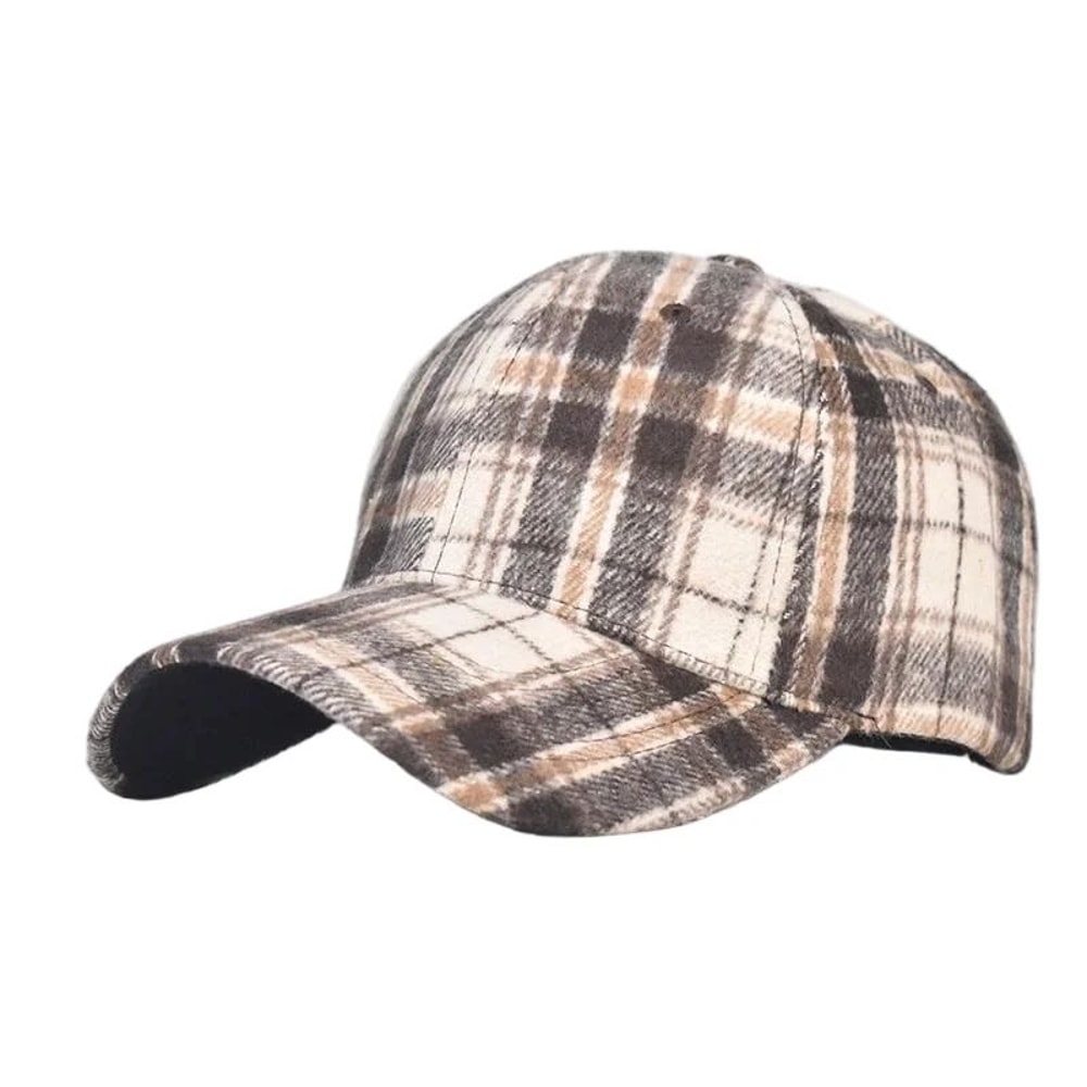 Classic Checkered Baseball Cap AllSeason Sun Visor Cap With Adjustable Fit For Men Women 17