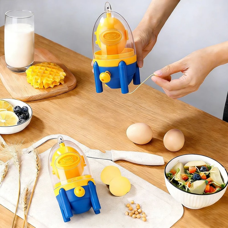 GoldenSpin Portable Golden Egg Maker Manual Egg Mixer 1