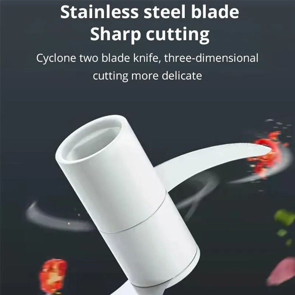 SwiftPull Manual Garlic Chopper Hand Pull Food Chopper Garlic Mincer 5