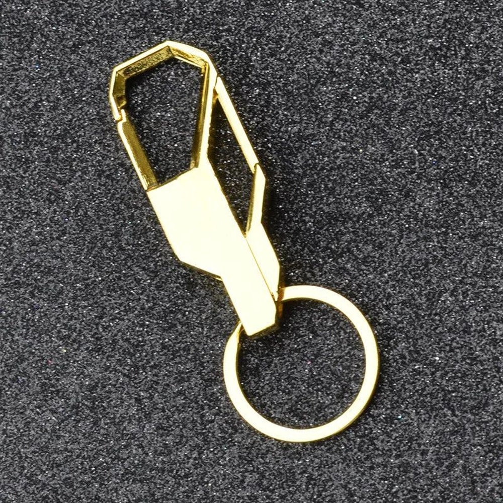 Vintage Punk Metal Keychain Silver Car Key Ring For Men Women 4