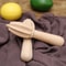 Beech Wood Citrus Reamer Manual Lemon Squeezer For Fresh Juice 5