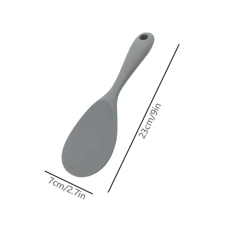 Hanging Silicone Rice Spoon NonStick Rice Paddle For Rice Cookers Cookware 9