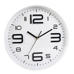 nordic silent 12 inch modern wall clock – non-ticking battery powered home decor