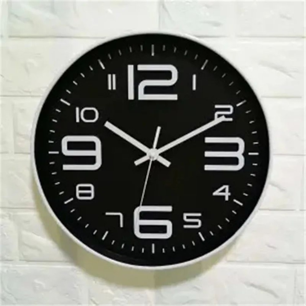 Nordic Silent 12 Inch Modern Wall Clock NonTicking Battery Powered Home Decor 6