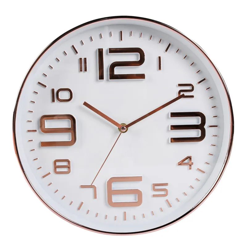 Nordic Silent 12 Inch Modern Wall Clock NonTicking Battery Powered Home Decor 7