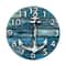 Vintage Nautical Anchor Wall Clock For Bathroom And Beach House Decor 0
