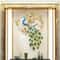 Modern Peacock Metal Wall Clock Elegant Silent Wall Clock Decor 3