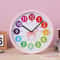 Colorful Kids Learning Clock Silent Analog Teaching Wall Clock For Bedroom Classroom Playroom 3