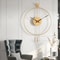 Modern Minimalist Swing Pendulum Wall Clock Silent Decorative Metal Wall Clock For Living Room Of 0