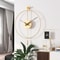 Modern Minimalist Swing Pendulum Wall Clock Silent Decorative Metal Wall Clock For Living Room Of 2