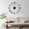 Modern Minimalist Swing Pendulum Wall Clock Silent Decorative Metal Wall Clock For Living Room Of 6