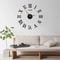 Modern Minimalist Swing Pendulum Wall Clock Silent Decorative Metal Wall Clock For Living Room Of 6