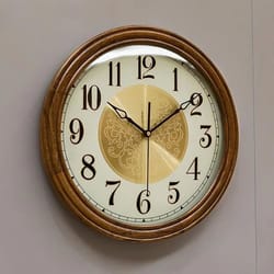 nordic solid wood wall clock – silent minimalist large wooden wall clock for modern living room decor