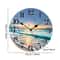 Blue Coastal Wall Clock 10 Inch Silent Non Ticking Beach Decor Clock 1