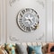60cm Mirrored Roman Numeral Skeleton Wall Clock Elegant Large Wall Clock Decor 1