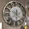 60cm Mirrored Roman Numeral Skeleton Wall Clock Elegant Large Wall Clock Decor 4