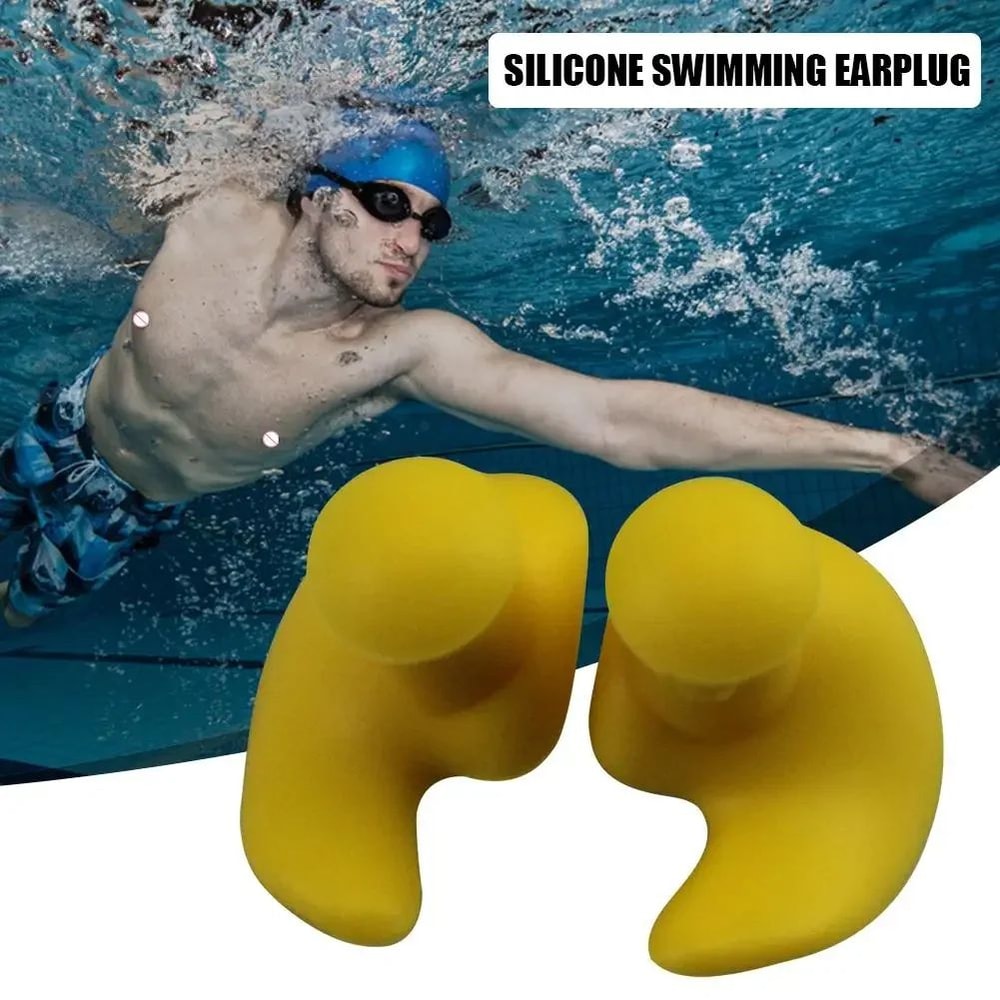 HydroSeal Soft Silicone Swimming Earplugs Portable Waterproof Earplugs For Swimming Showering Wat 4