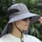 Removable Flap UV Protection Sun Hat Convertible Wide Brim Fishing Hiking Bucket Hat 3