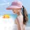 Foldable Wide Brim Ponytail Sun Hat With UV Protection For Women 1