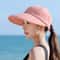Foldable Wide Brim Ponytail Sun Hat With UV Protection For Women 10