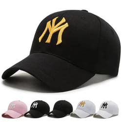 vintage letter embroidered snapback cap – adjustable unisex cotton baseball hat