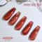 Cherry Ruby Magnetic Cat Eye Gel Nail Polish 15ml Chameleon Red UVLED Manicure Gel 12
