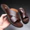 Harbor Luxe Mens Leather Sandals Casual SlipOn Beach Comfort 0