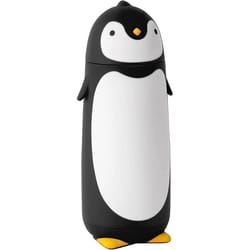 penguin kids stainless steel thermos bottle – 9.5oz insulated travel mug for school, tea & coffee