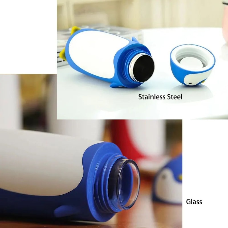 Penguin Kids Stainless Steel Thermos Bottle 95oz Insulated Travel Mug For School Tea Coffee 3