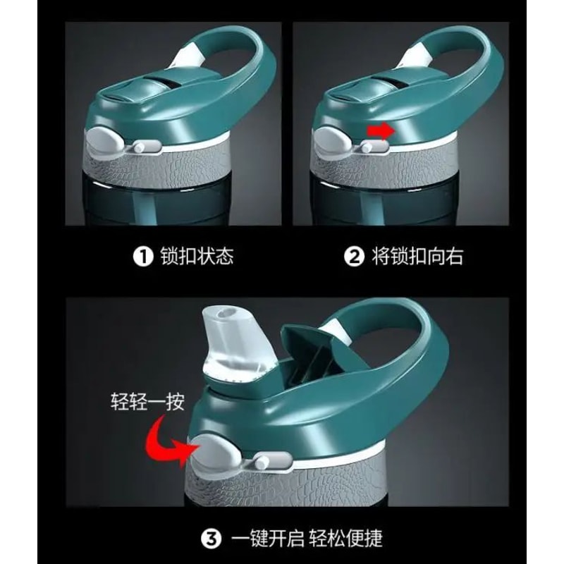 Tritan Hydration Pro Water Bottle With Straw BPAFree Gym Outdoor Sports Bottle 750ml1000ml 2