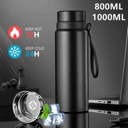 800–1000ml stainless steel thermal water bottle – vacuum insulated large capacity thermos