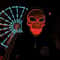 LED Skull Mask Glowing Halloween Cosplay Mask With Cold Light Effects 2