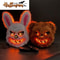 LED Bloody Rabbit Glow Mask Horror Cosplay Light Up Halloween Mask 0