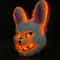 LED Bloody Rabbit Glow Mask Horror Cosplay Light Up Halloween Mask 7
