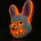 LED Bloody Rabbit Glow Mask Horror Cosplay Light Up Halloween Mask 7