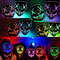 Neon Glow LED Purge Mask Wireless Light Up Halloween Cosplay Mask 0